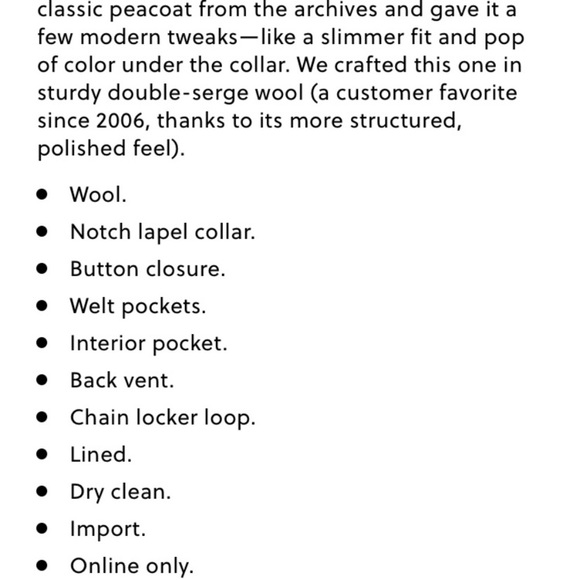 J. Crew gray wool peacoat - Picture 4 of 8